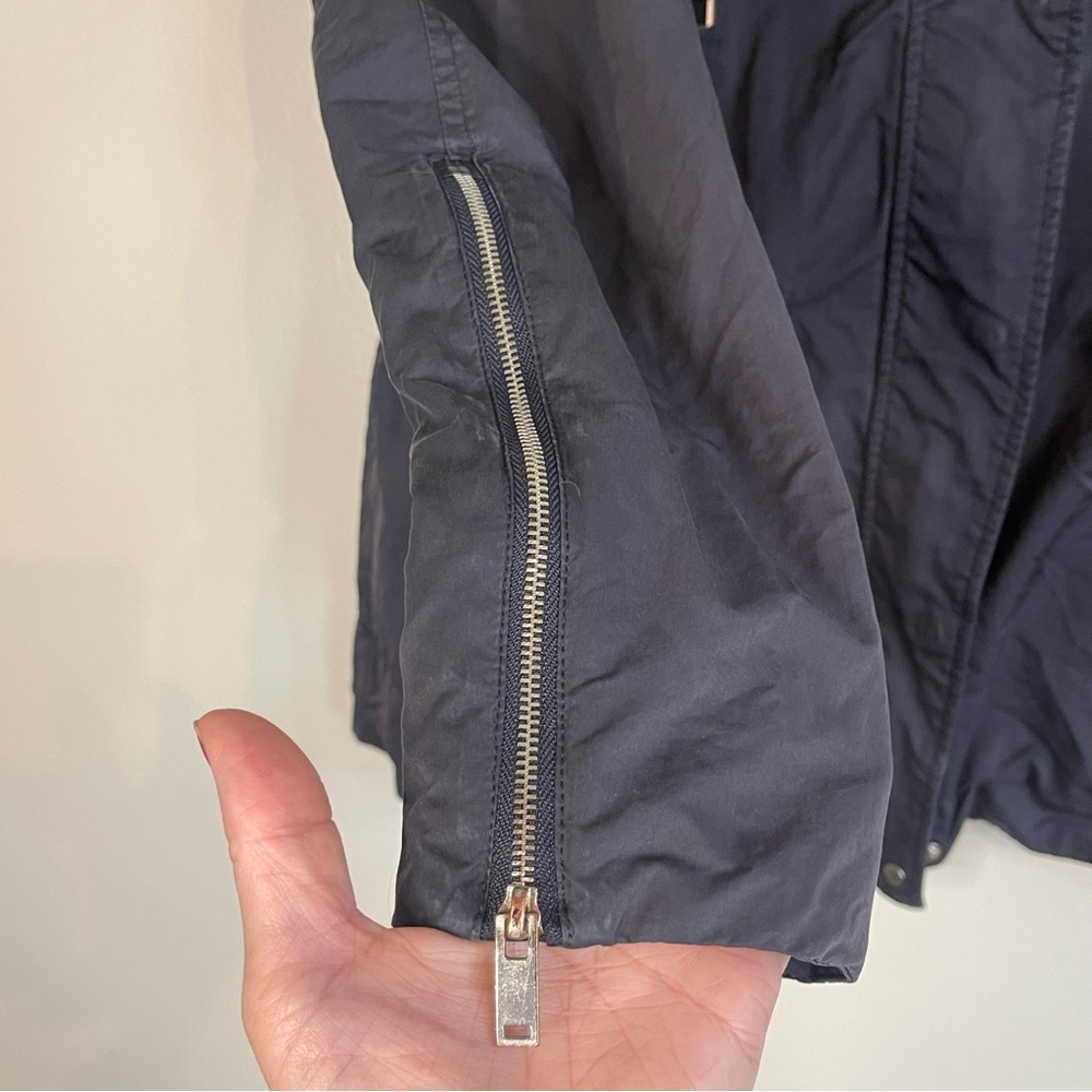 Zara Basic Hooded Raincoat Jacket - image 3